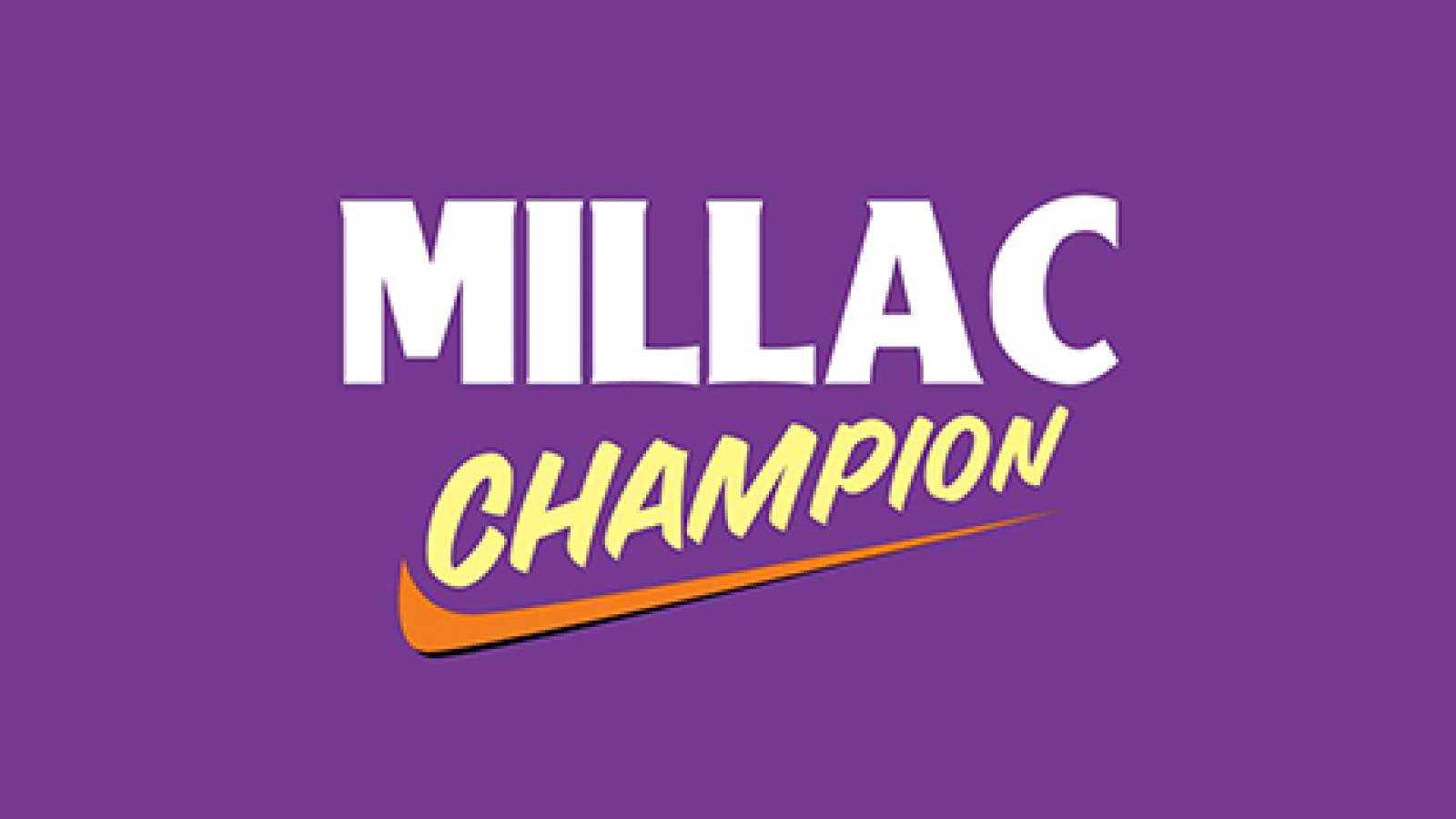 millac champion purple banner with logo